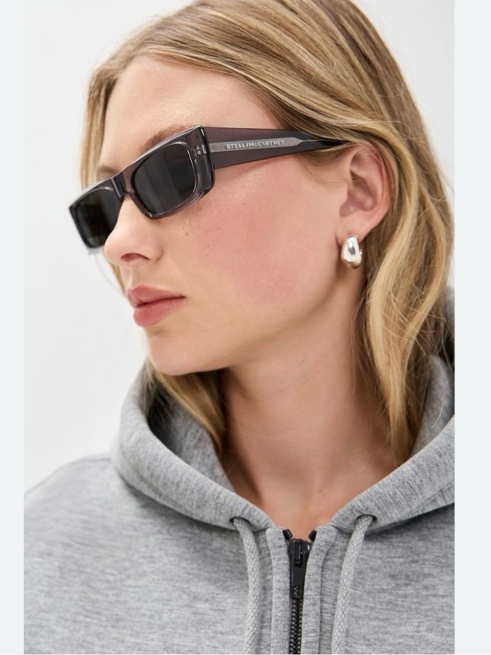 NWT Stella McCartney “Stella” Sunglasses with Black Croc-Embossed Case
